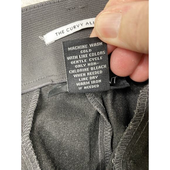 Lane Bryant The Curvy Allie Pants 16R Gray Sexy Stretch Trouser Straight Leg - Picture 11 of 11